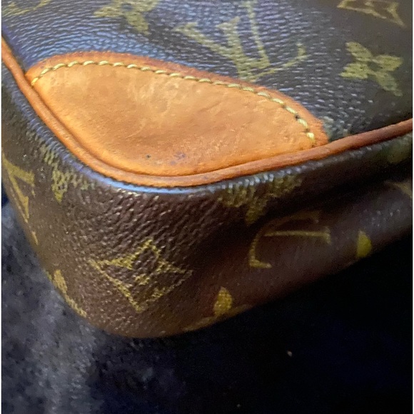 💯% LOUIS VUITTON Monogram Brown vintage Clutch bag - Picture 15 of 16